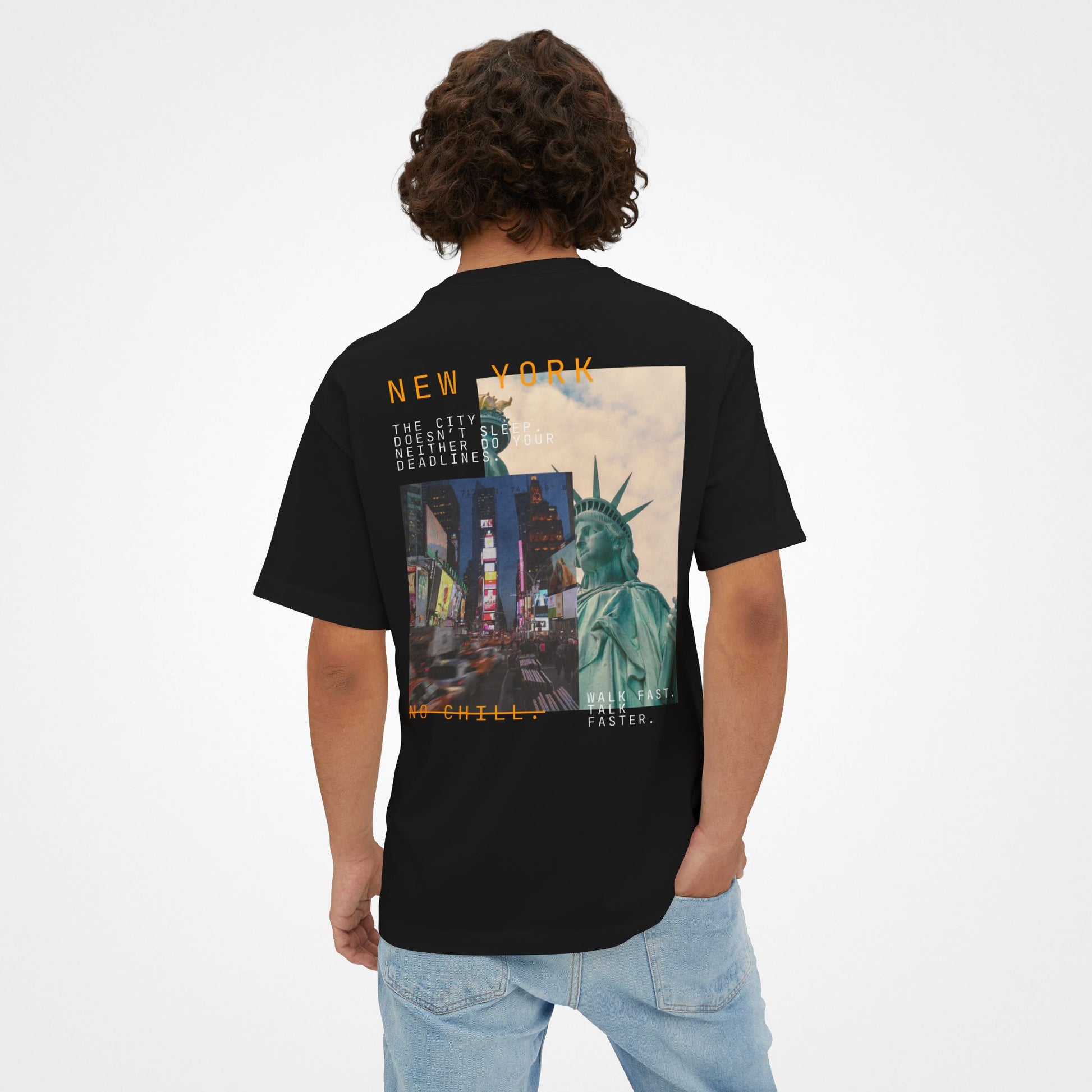 No Chill – New York Oversized Boxy T-Shirt Moodwear