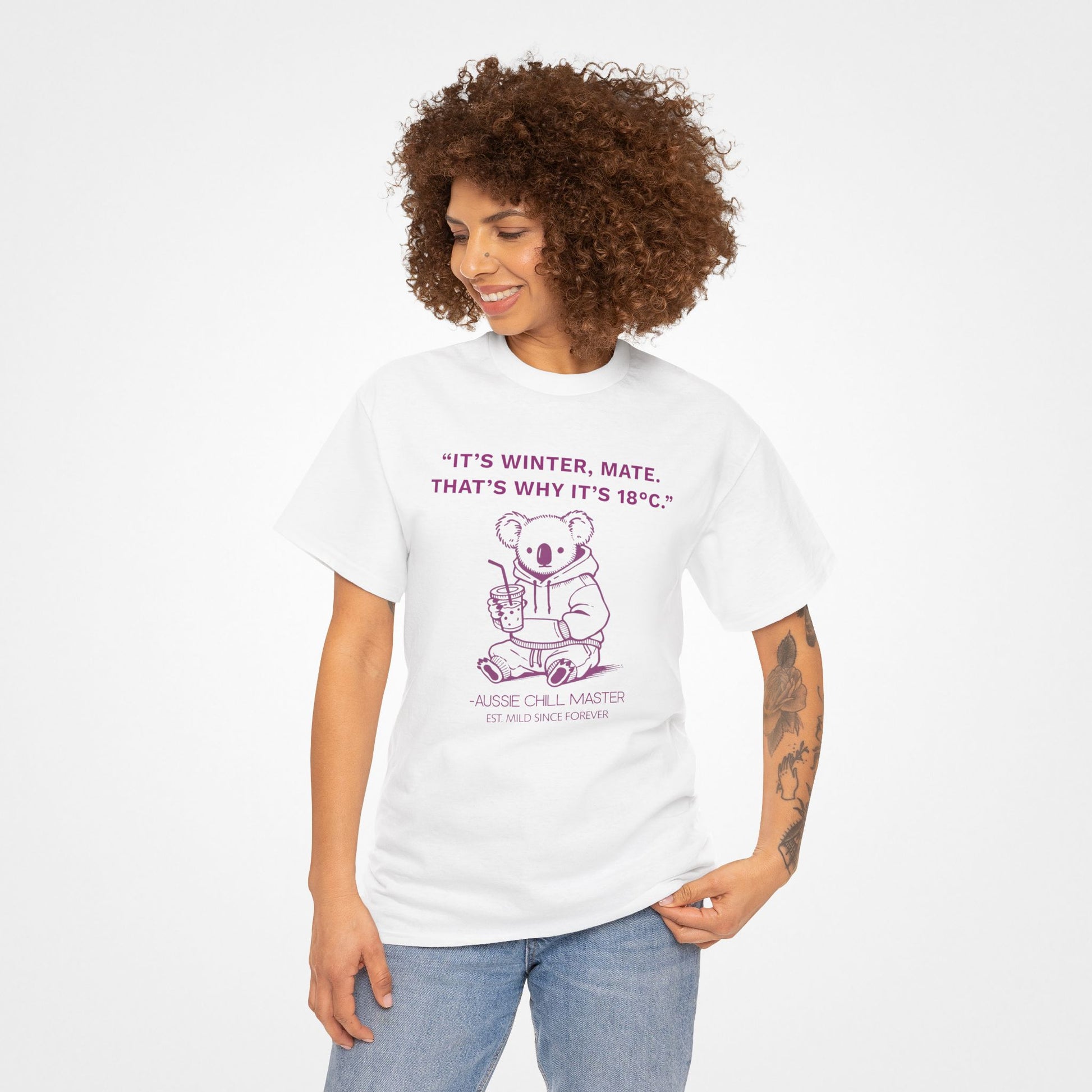 “It’s Winter, Mate” - Heavy Cotton T-Shirt