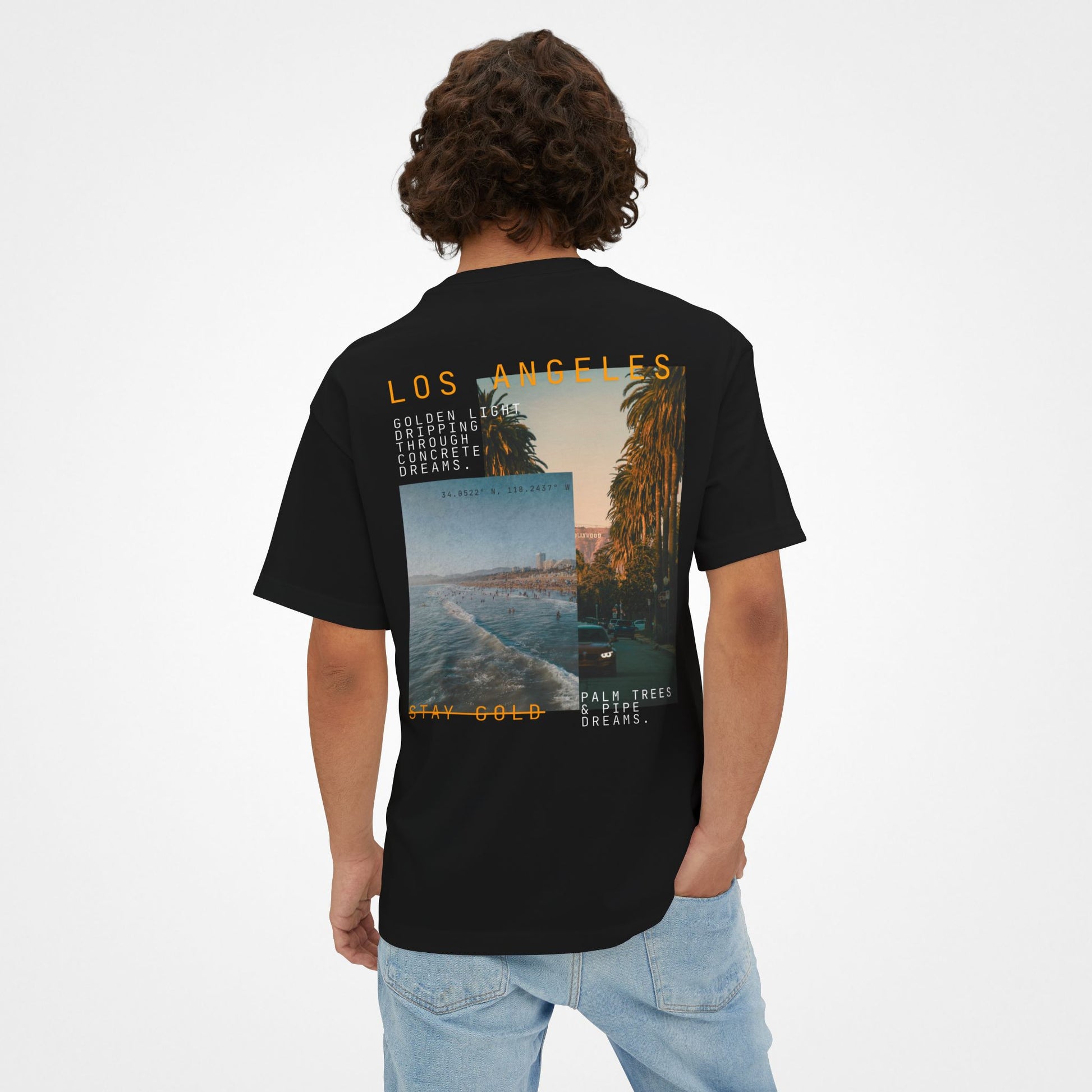 Stay Gold – Los Angeles Oversized Boxy T-Shirt Moodwear