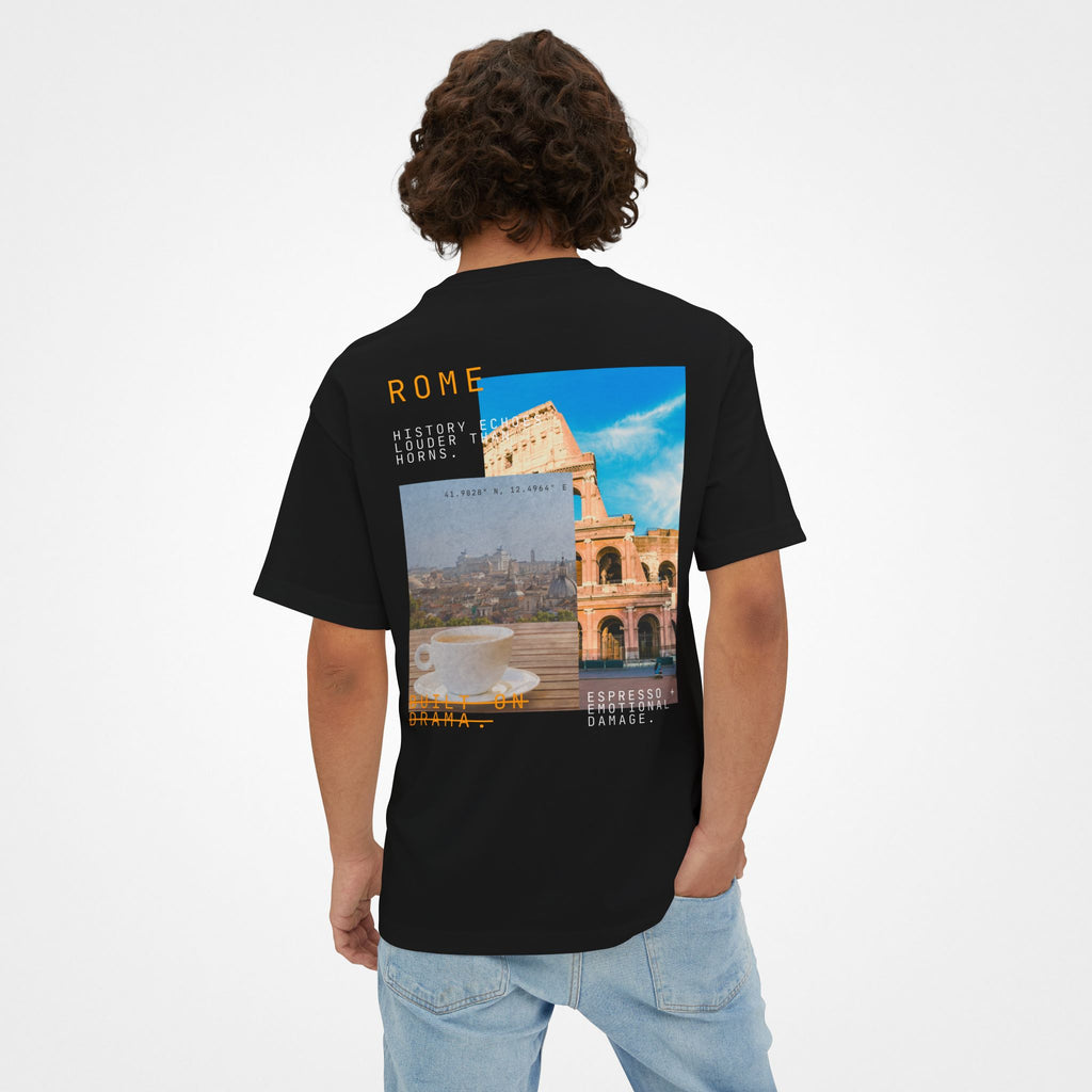 Built on Drama – Rome Oversized Boxy T-Shirt Moodwear