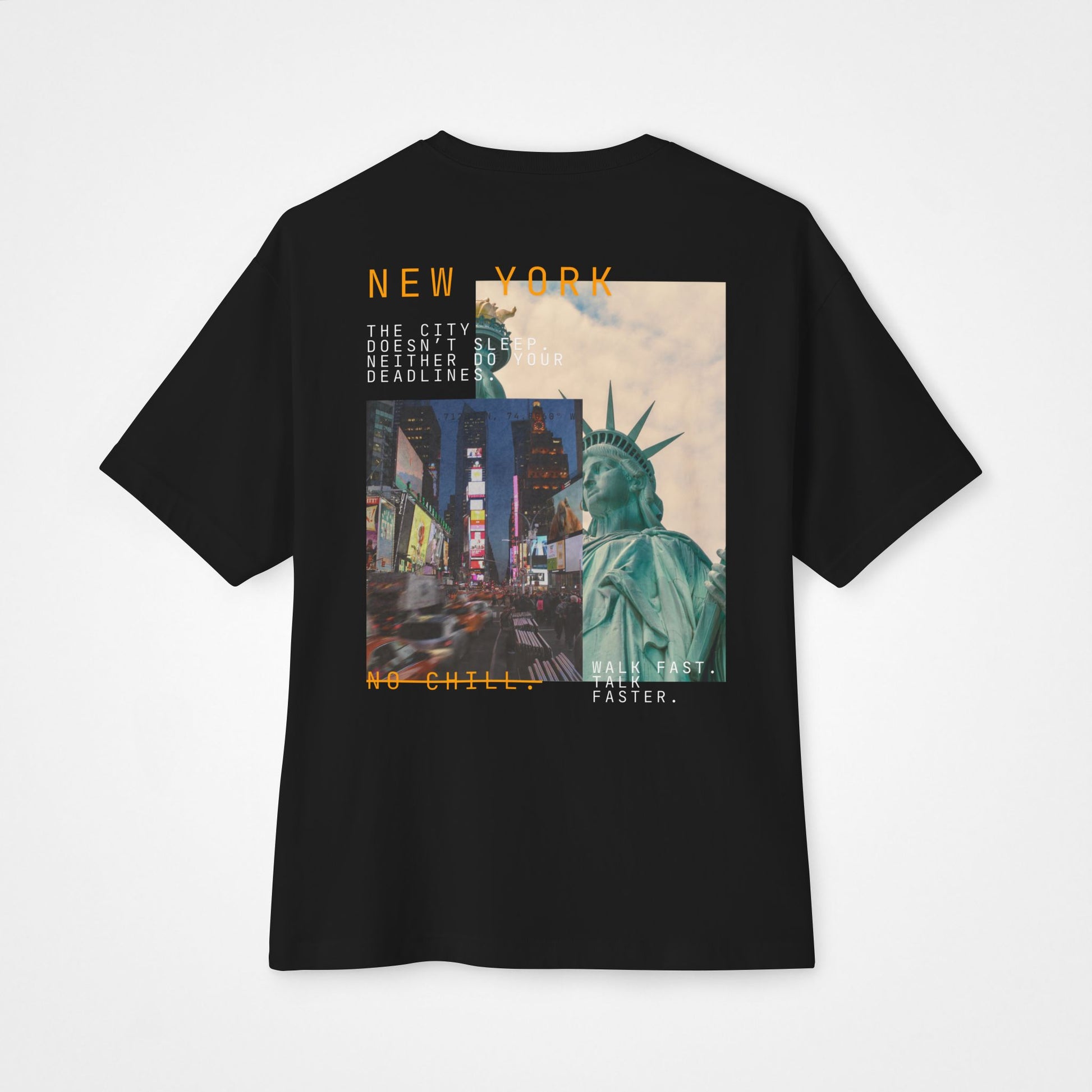 No Chill – New York Oversized Boxy T-Shirt Moodwear