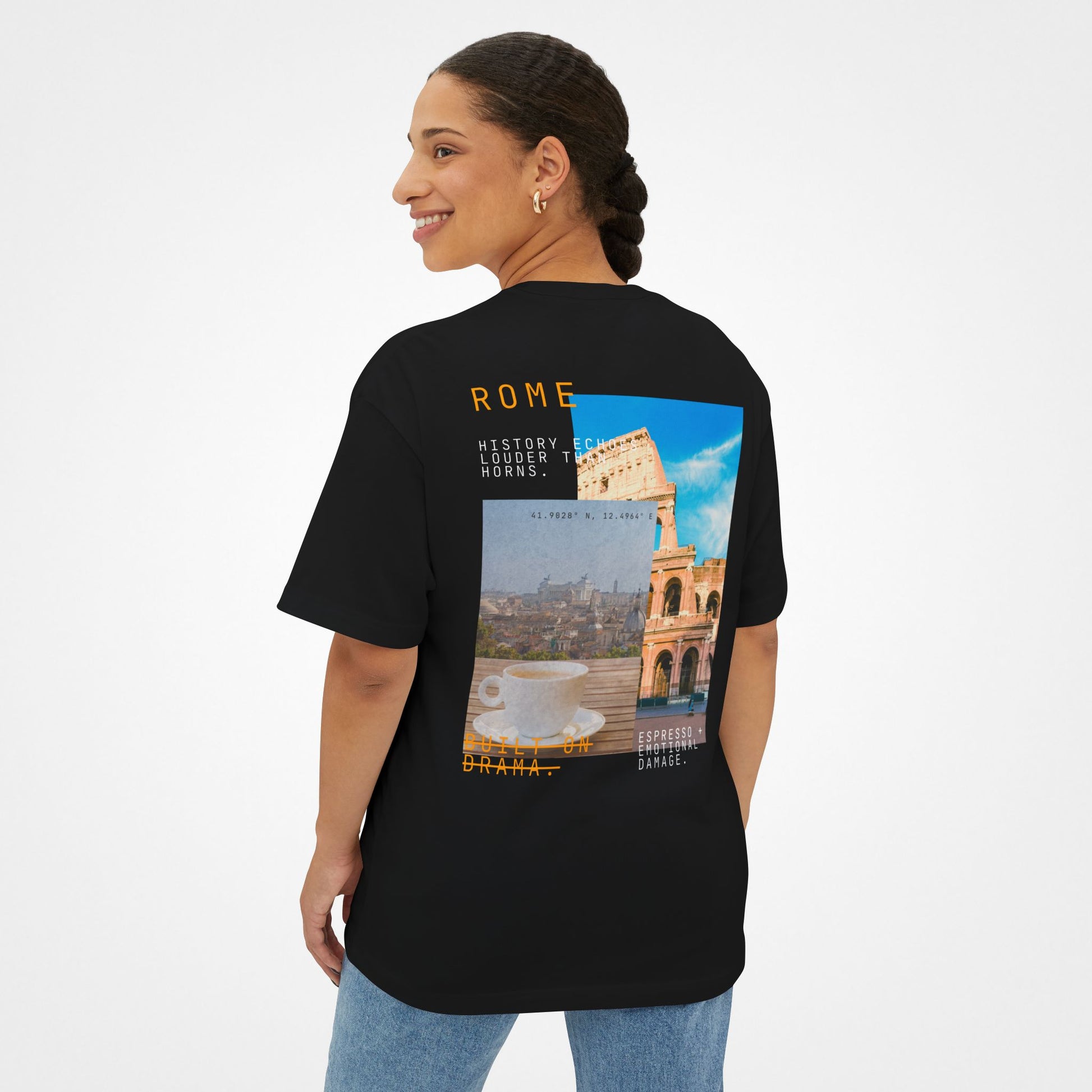 Built on Drama – Rome Oversized Boxy T-Shirt Moodwear