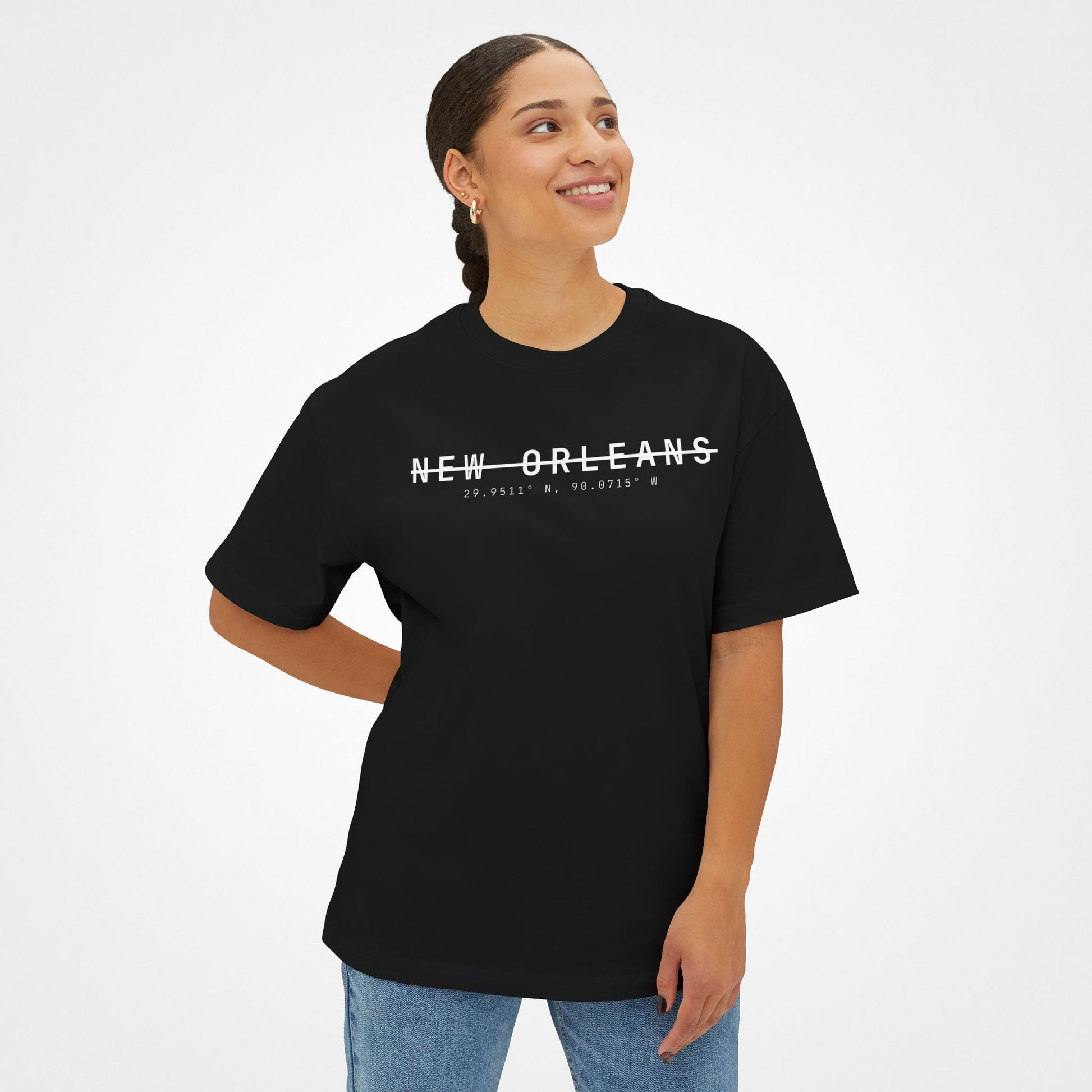 Jazz Up the Chaos – NOLA Oversized Boxy T-Shirt Moodwear