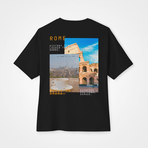 Built on Drama – Rome Oversized Boxy T-Shirt Moodwear
