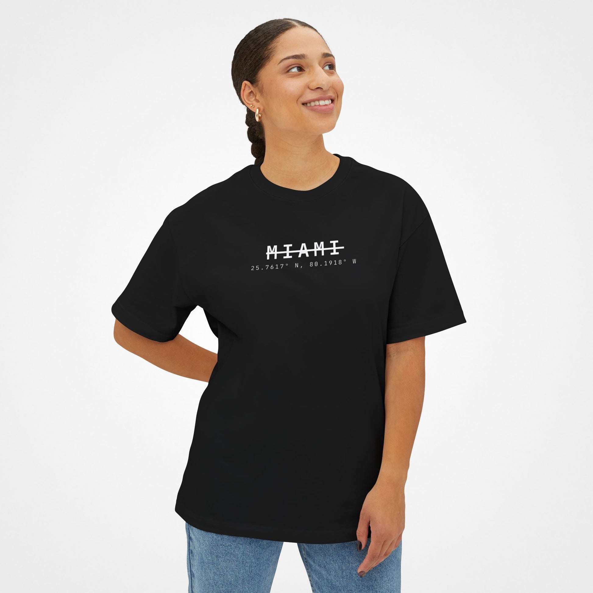 Stay Lit – Miami Oversized Boxy T-Shirt Moodwear